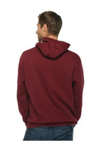 Unisex Bordo Baskısız Kanguru Cepli Kapüşonlu 3 İ̇plik Şardonlu Sweatshirt Oversize Hoodie - Bordo - 2