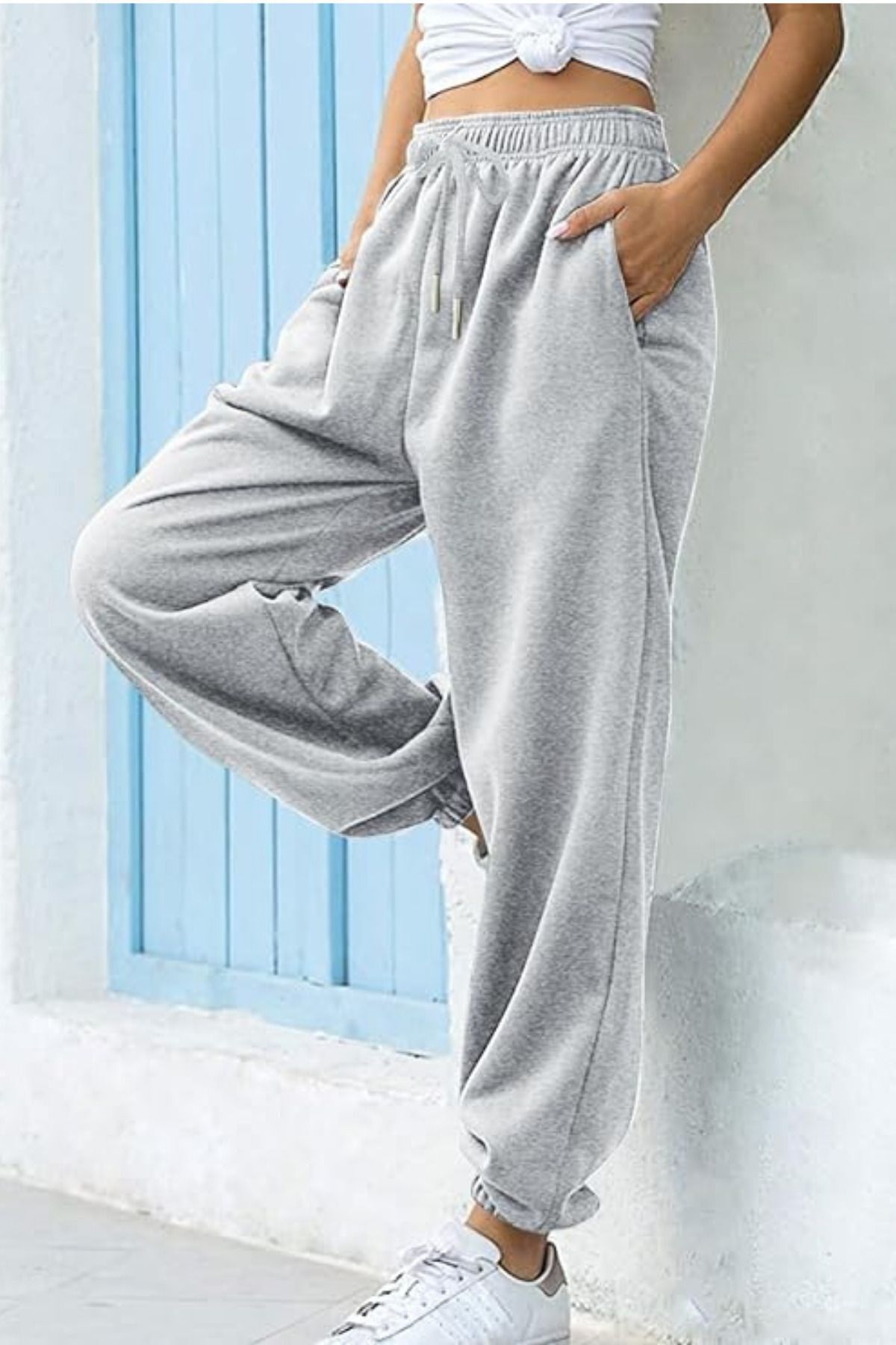 Kadın Gray/gri Jogger Eşofman Altı - Gray - 1
