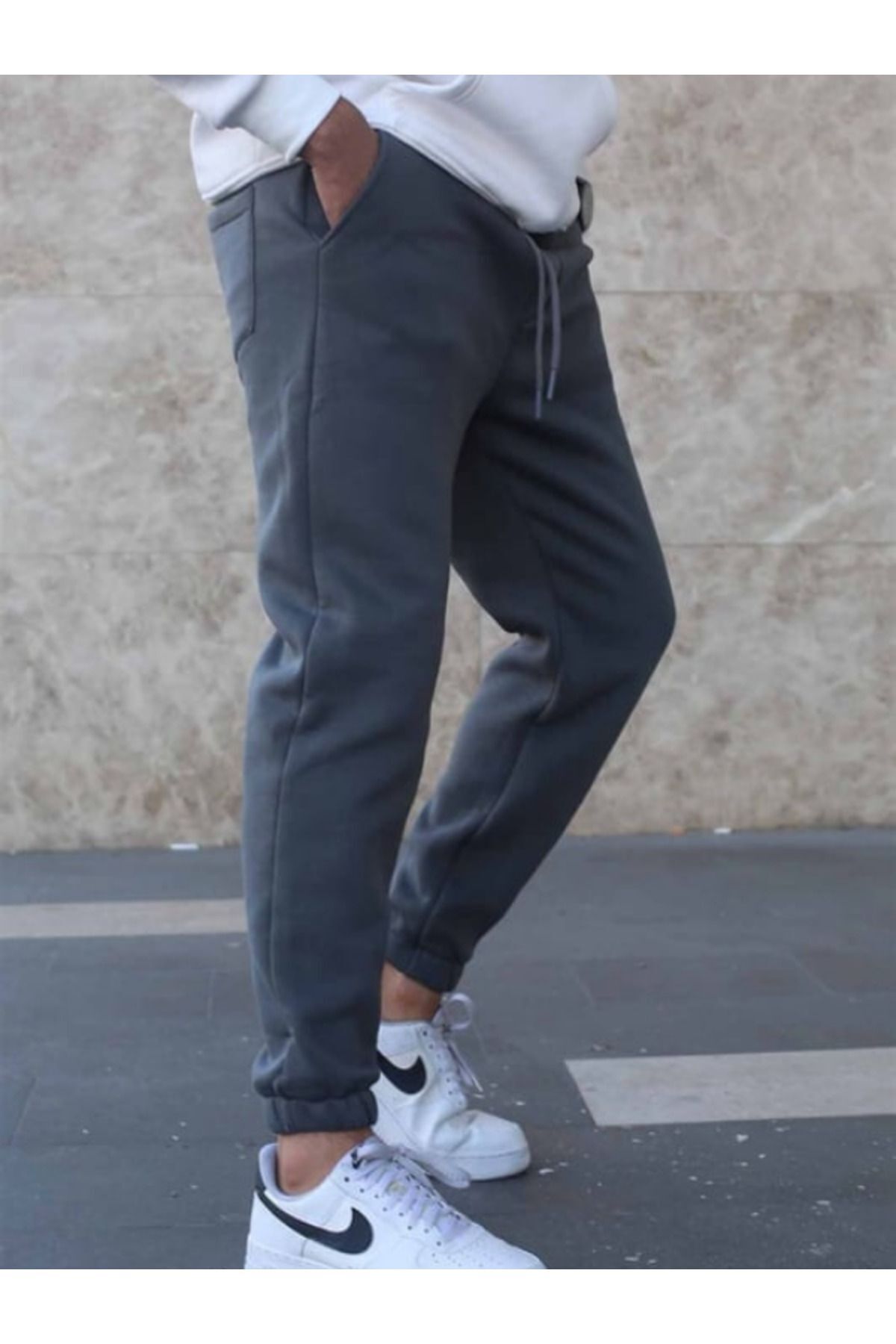 Unisex Füme Ob Comfort Eşofman Altı - Füme Antrasit - 1
