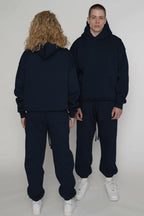 Unisex 3 İ̇pli̇k Şardonlu Çi̇ftleri̇n Kullanimina Uygun Eşofman Takimi (tekli̇) - Lacivert - 4