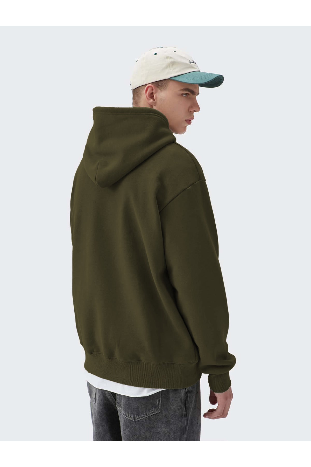 Erkek Okul Sweatshirt - Haki - 4