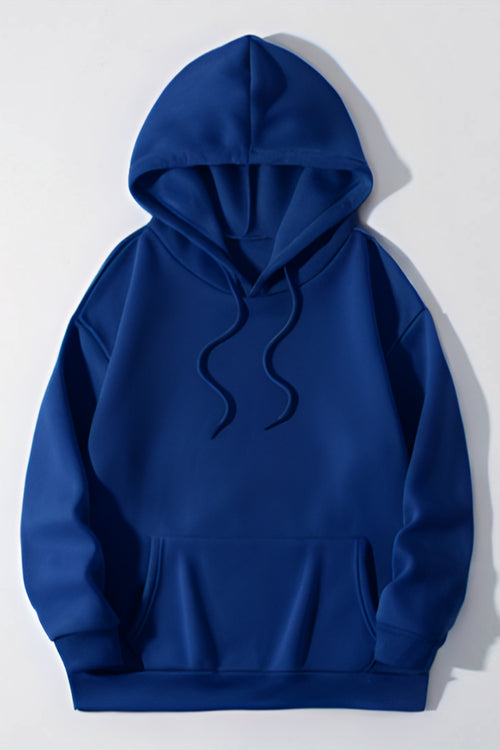 3 İ̇plik Düz Baskısız Bol Kesim Şardonlu Mevsimlik Okul Sweatshirt - Lacivert - 1