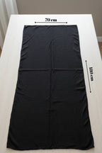 Kadın Dokulu Bürümcük Tesettür Şal 180x75 - Siyah - 4