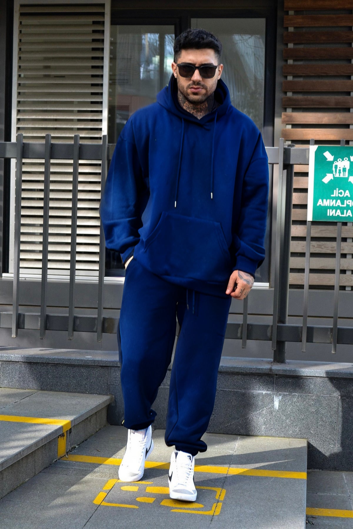 Erkek Efsane Model Bol Kesim Eşofman Takımı - SAKS - 4