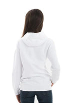 Unisex Beyaz Baskısız Kanguru Cepli Kapüşonlu 3 İ̇plik Şardonlu Sweatshirt Oversize Hoodie - Beyaz - 3