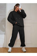 Kadin Oversi̇ze Jogger Eşfoman Takimi - BLACK - 1