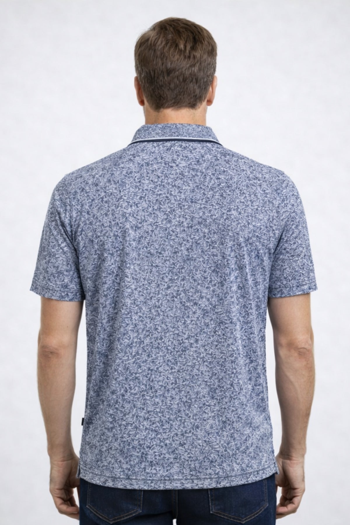 Erkek Polo Yaka Baba Grubu Kısa Kollu Tişört Regular Fit Yazlık - Lacivert - 6