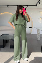 Kadın Trend Model Yazlık Alt Üst Takım - Yeşil - 1
