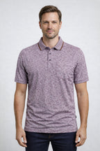 Erkek Polo Yaka Baba Grubu Kısa Kollu Tişört Regular Fit Yazlık - Pembe - 1