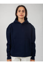 Oversize Hoodie Okul Sweatshirt - Lacivert - 1