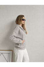 Kadin 3 İ̇pli̇k Kapüşonlu Fermuarli Oversi̇ze Sweatshirt Hirka - Gri - 2