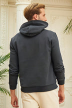 Erkek Kapşonlu Kanguru Cepli̇ 3 İ̇pli̇k Oversi̇ze Sweatshi̇rt - Füme - 4