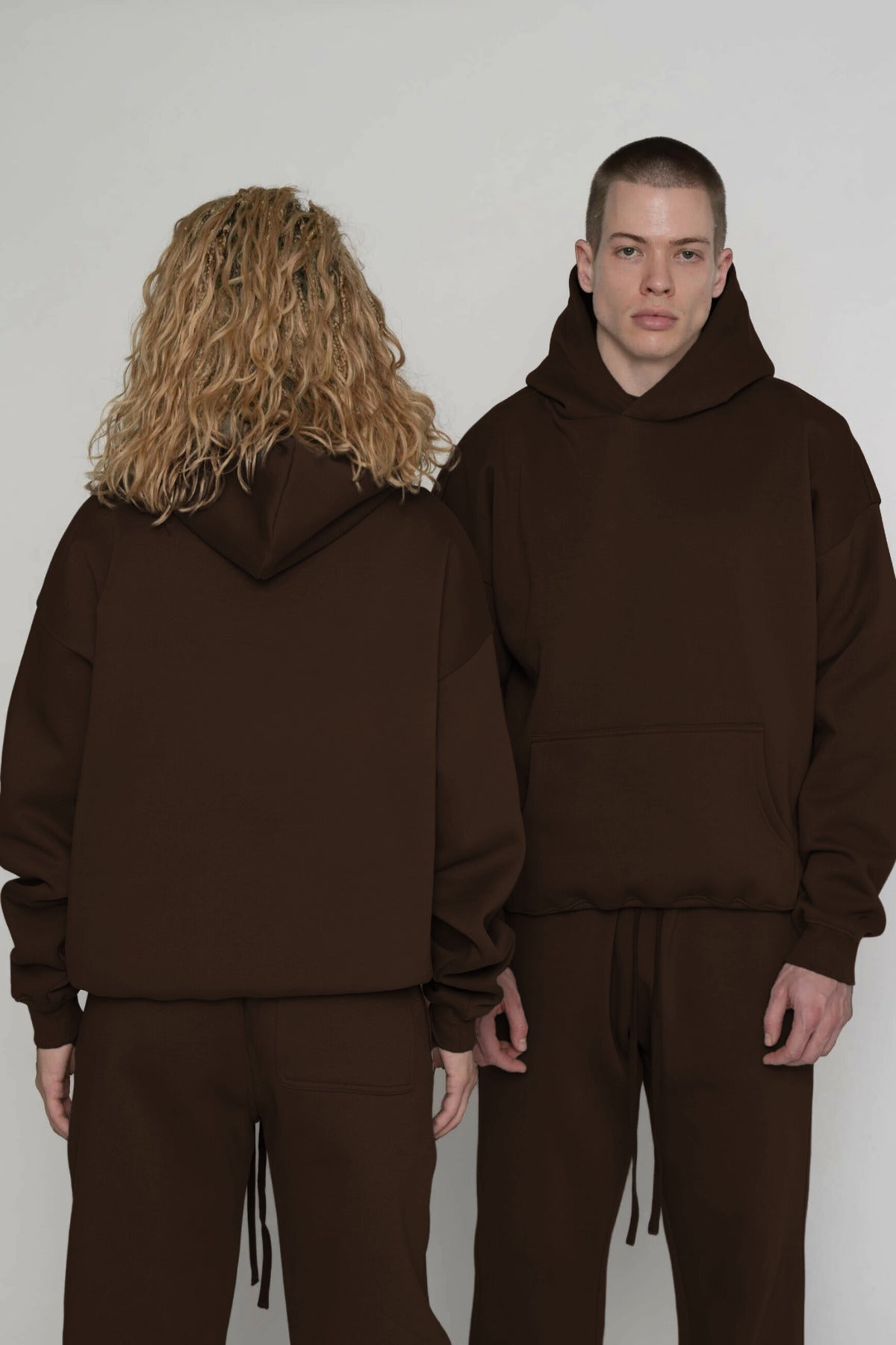 Unisex 3 İ̇pli̇k Şardonlu Çi̇ftleri̇n Kullanimina Uygun Eşofman Takimi (tekli̇) - Kahverengi - 2
