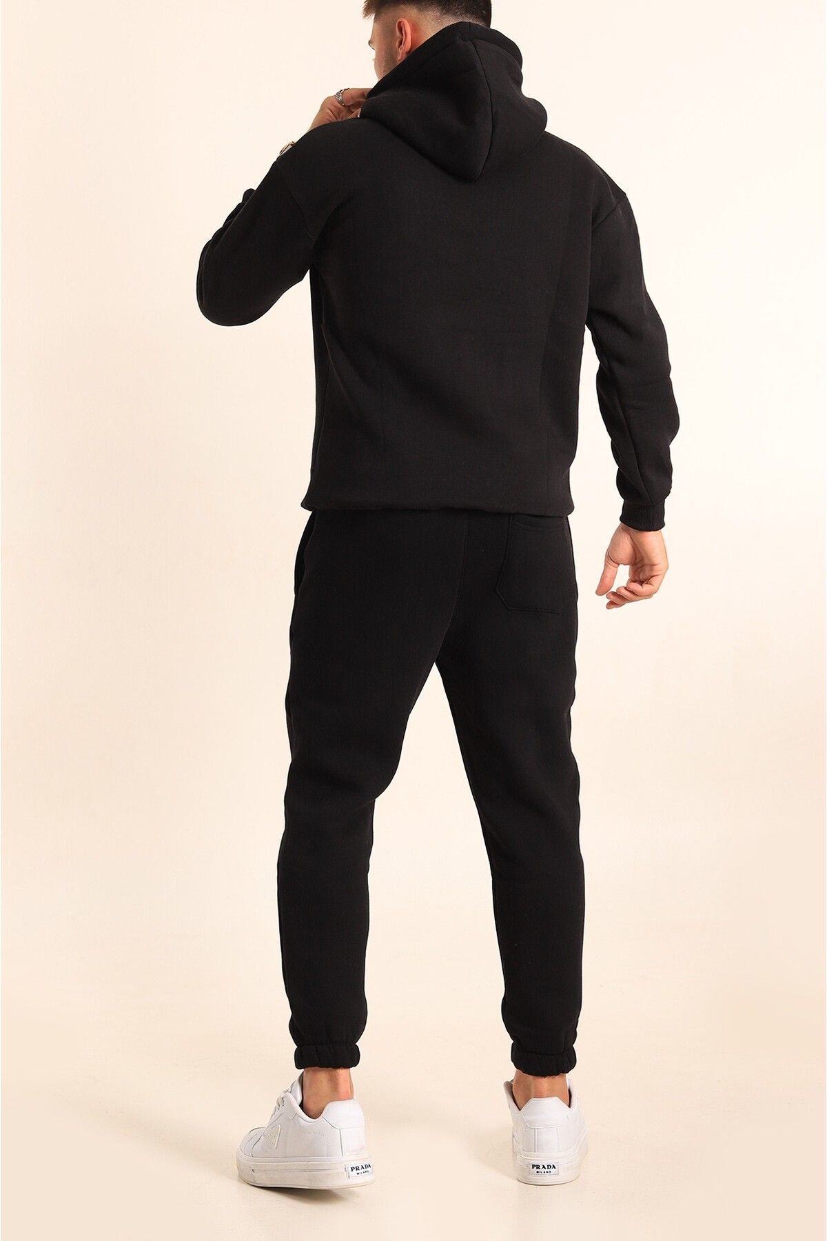 Erkek Eşofman Takımı Siyah Jogger - Siyah - 5
