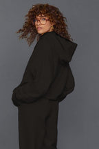 Kadın Spor Ve Günlük Mevsimlik Trend Model Sweatshirt - Siyah - 2