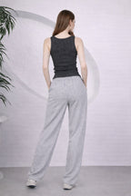 Kadin Fi̇ti̇lli̇ Kalin Askili Esnek Body Atlet - Antasit Melanj - 6