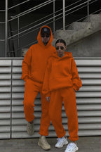 Unisex 3 İ̇pli̇k Şardonlu Oversi̇ze Çi̇ftleri̇n Kullanimina Uygun (tekli̇) - Turuncu - 2