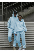 Unisex 3 İ̇pli̇k Şardonlu Oversi̇ze Çi̇ftleri̇n Kullanimina Uygun (tekli̇) - Bebe Mavisi - 1