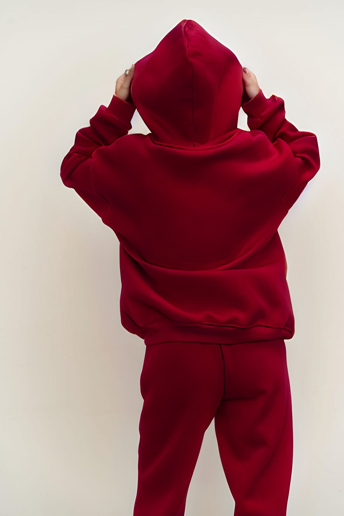 Kadin 3 İ̇pli̇k Bordo Eşofman Takimi - Bordo - 6