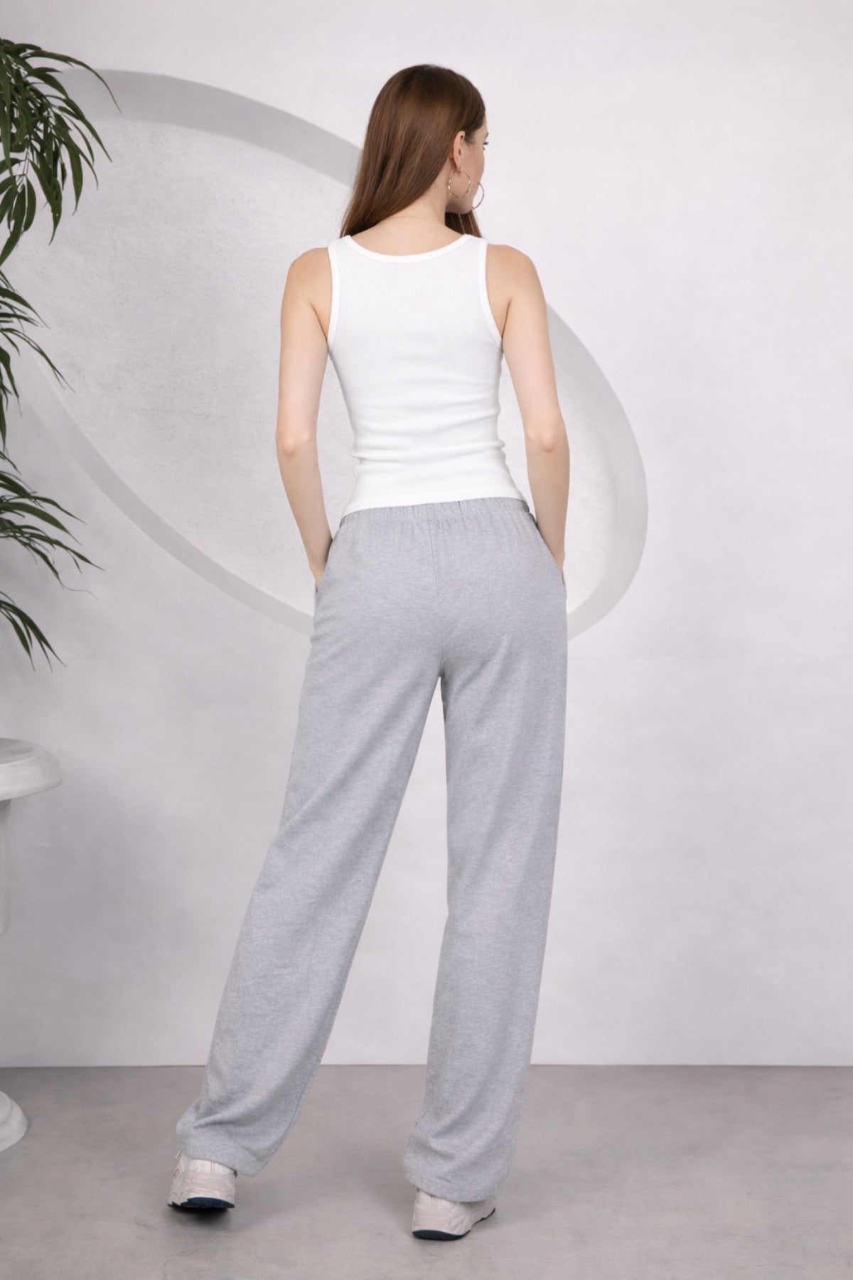 Kadin Fi̇ti̇lli̇ Kalin Askili Esnek Body Atlet - Beyaz - 6