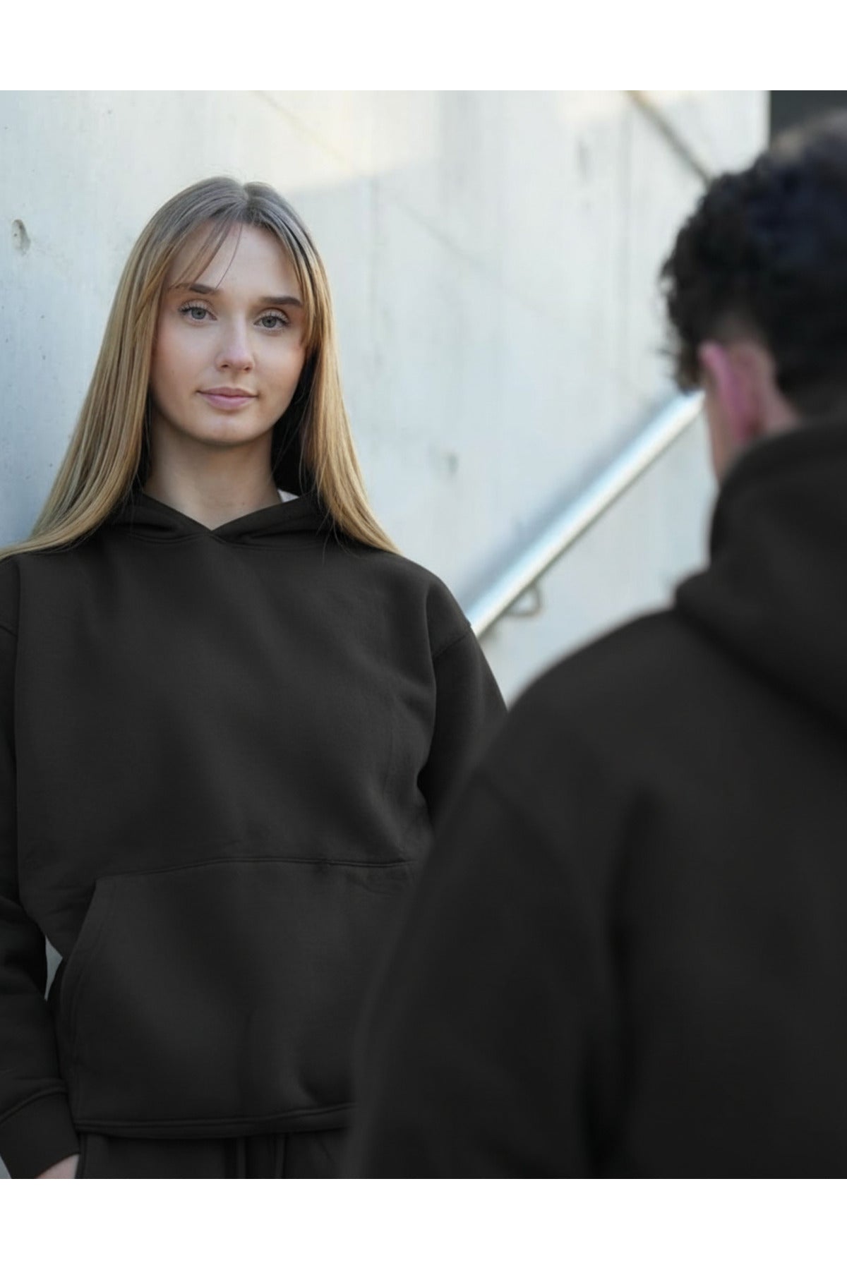 Unisex Çi̇ftlere Özel 3 İ̇pli̇k Şardonlu Eşofman Takimi - Siyah - 2