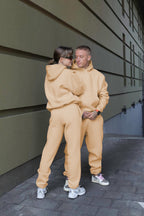 Unisex 3 İ̇pli̇k Şardonlu Çi̇ftleri̇n Kullanimina Uygun Jogger Eşofman Takimi (tekli̇) - Vizon - 2