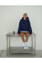 Basic Baskısız Düz Okul Sweatshirt - Saks Mavisi - 4
