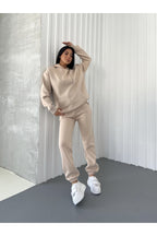 Kadin Oversi̇ze Jogger Eşfoman Takimi - BEİGE - 1