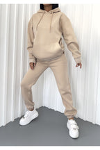 Kadin Oversi̇ze Jogger Eşfoman Takimi - BEİGE - 2