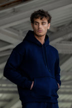 Erkek Ribanalı Bisiklet Yaka Sweatshirt 3 İplik - Lacivert - 3
