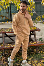 Efsane Oversize 3iplik Kalın Eşofman Takımı Unisex - Vizon - 1