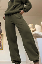 Çiftlere Özel (tekli̇) Oversize Couple Eşofman Takımı - Haki - 2