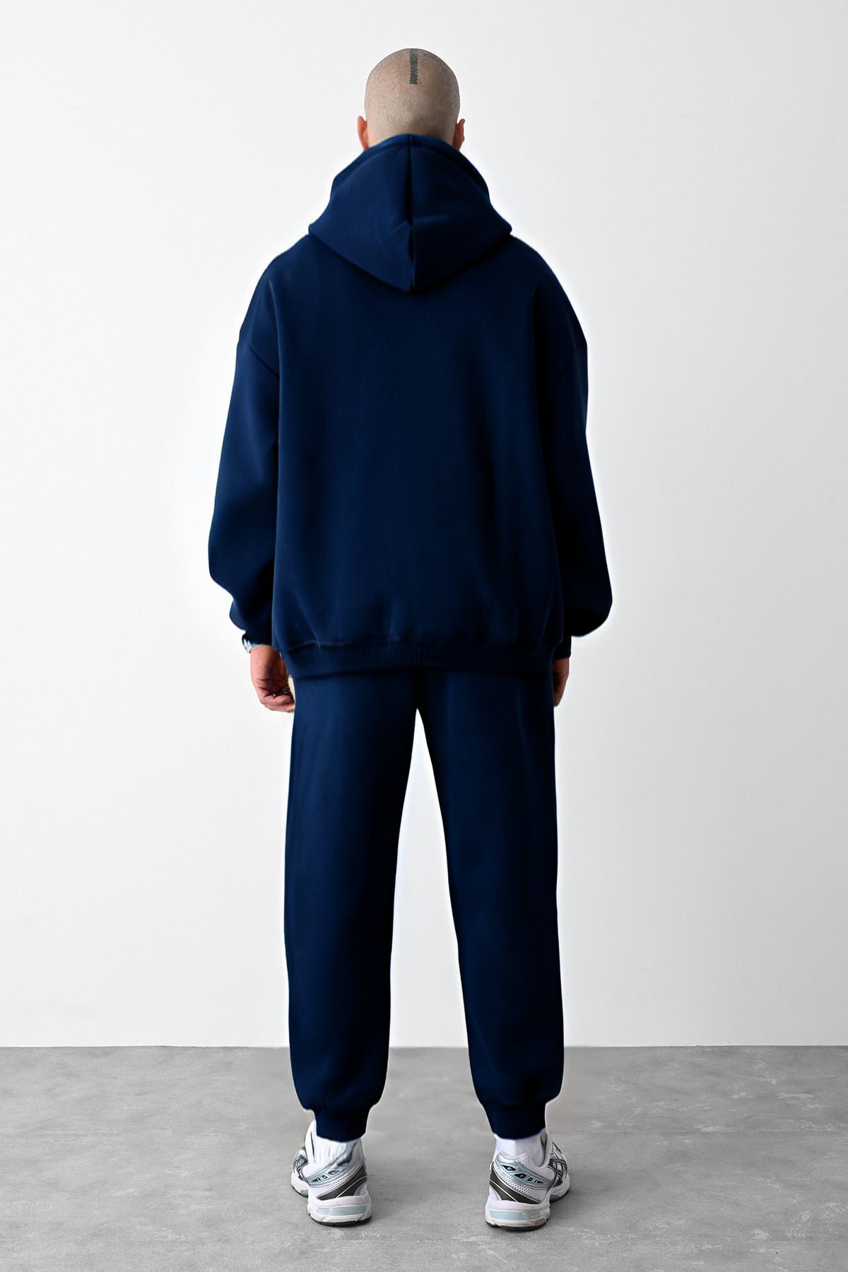 Erkek Oversi̇ze Jogger Laci̇vert Eşofman Takimi - Lacivert - 6