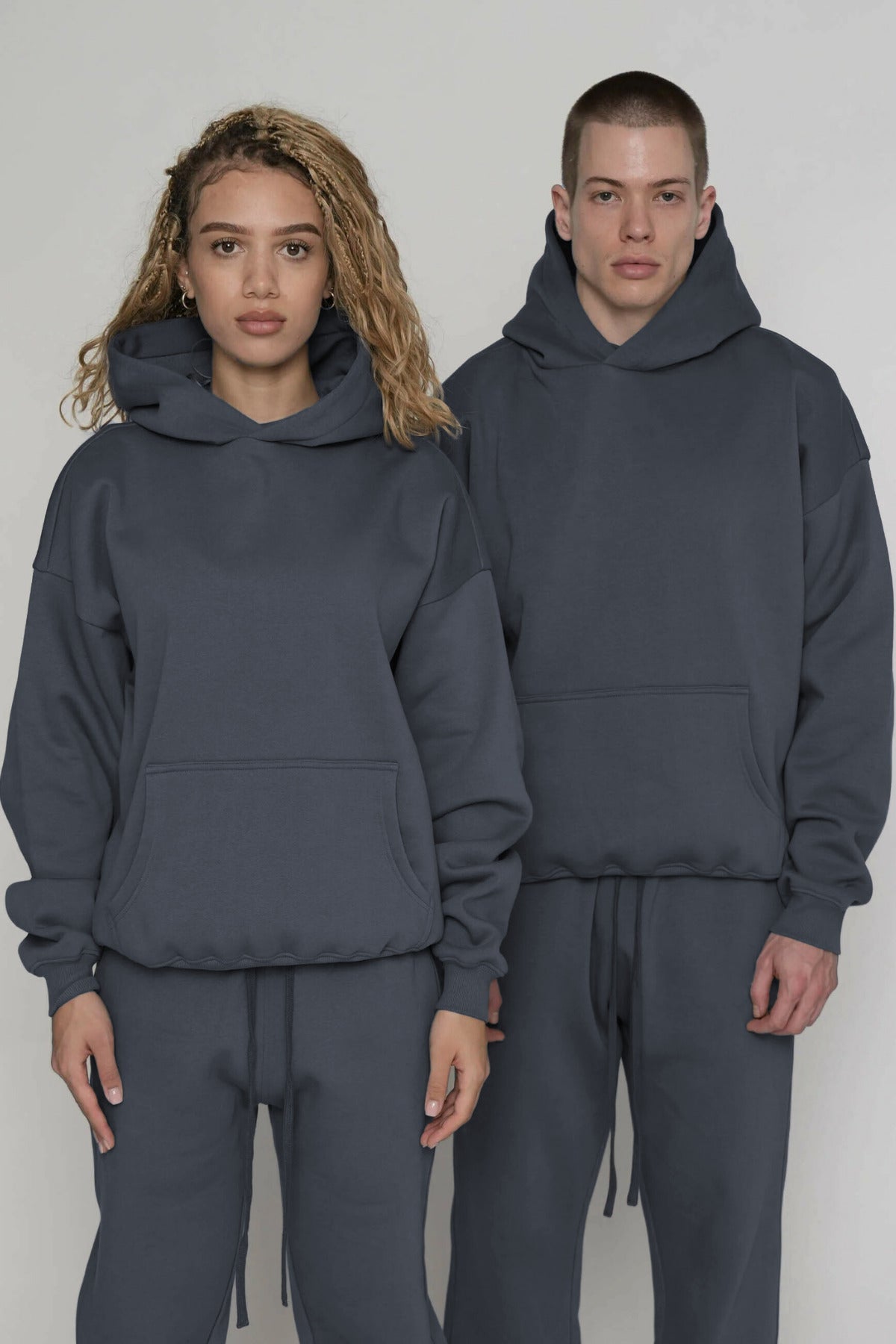 Unisex 3 İ̇pli̇k Şardonlu Çi̇ftleri̇n Kullanimina Uygun Eşofman Takimi (tekli̇) - Füme - 1