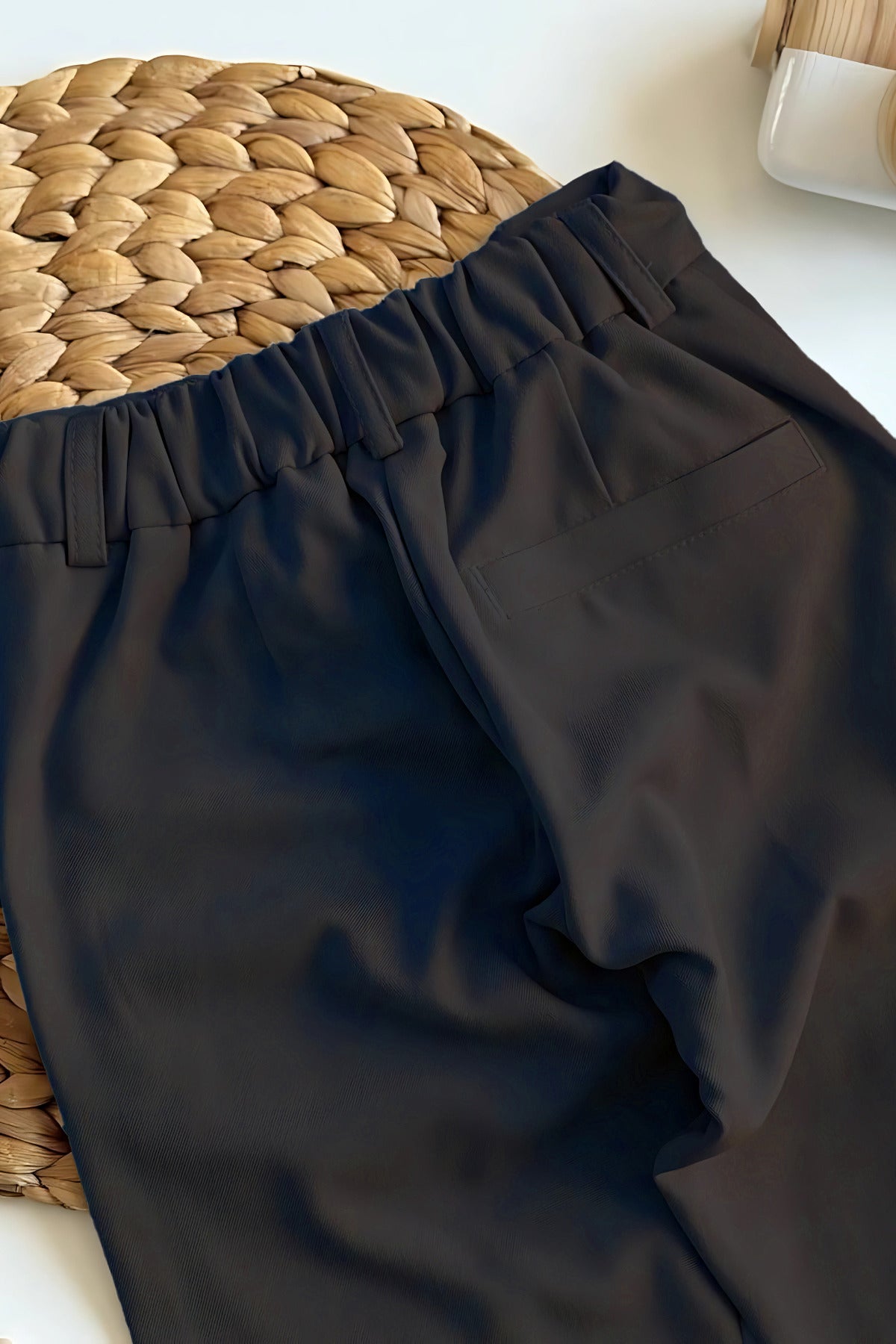 Çocuk Okul İ̇çin Beli Lastikli Pantolon - Lacivert - 2