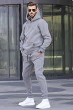 Erkek Oversi̇ze Jogger Gri̇ Eşofman Takimi - GRAY - 1
