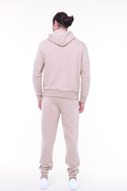 Erkek 3 İ̇pli̇k Jogger Ve Hoodi̇e Eşofman Takimi - Bej - 3