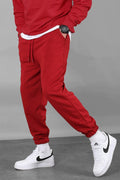 Bordo Erkek Basic Regular Fit Erkek Eşofman Altı - Bordo - 1