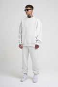 Efsane Oversize 3iplik Kalın Eşofman Takımı Unisex - Beyaz - 1