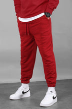 Bordo Erkek Basic Regular Fit Erkek Eşofman Altı - Bordo - 2