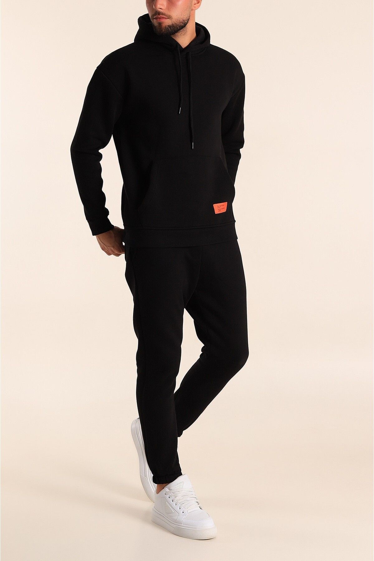 Erkek Eşofman Takımı Siyah Jogger - Siyah - 2