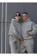 Unisex 3 İ̇pli̇k Şardonlu Çi̇ftleri̇n Kullanimina Uygun Jogger Eşofman Takimi (tekli̇) - Grimelanj - 1