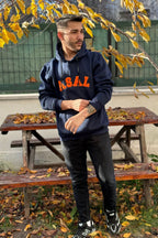 Erkek Kapşonlu Nakişli Oversi̇ze Kolej Sweatshi̇rt - ASAL - 3