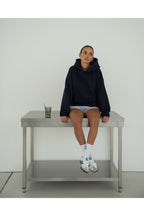 Basic Baskısız Düz Okul Sweatshirt - Lacivert - 4