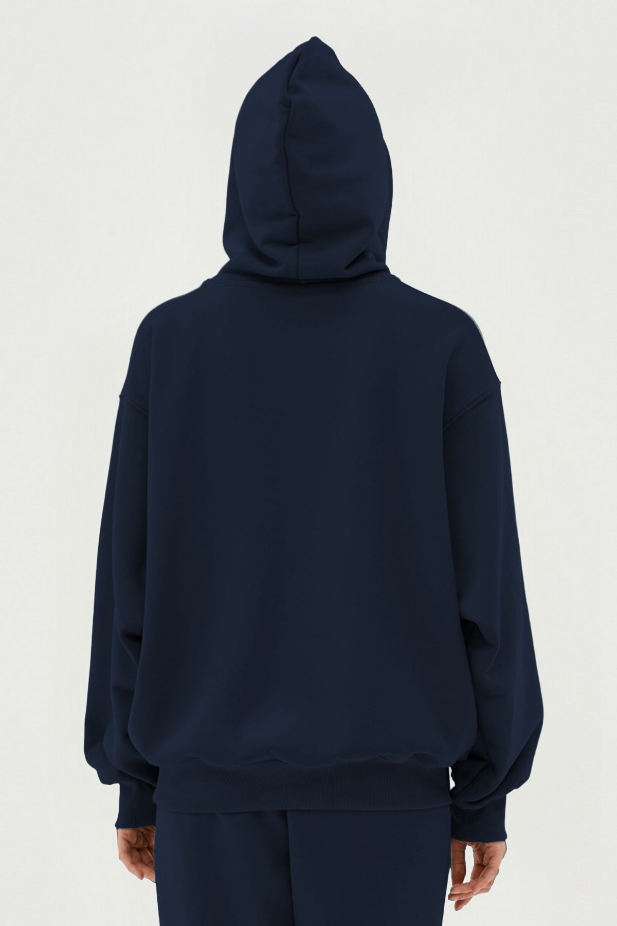 Unisex 3 İ̇pli̇k Şardonlu Oversi̇ze Çi̇ftleri̇n Kullanimina Uygun Eşofman Takimi (tekli̇) - Lacivert - 3