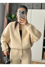 Kadin Casual Bomber Takim - Bej - 2