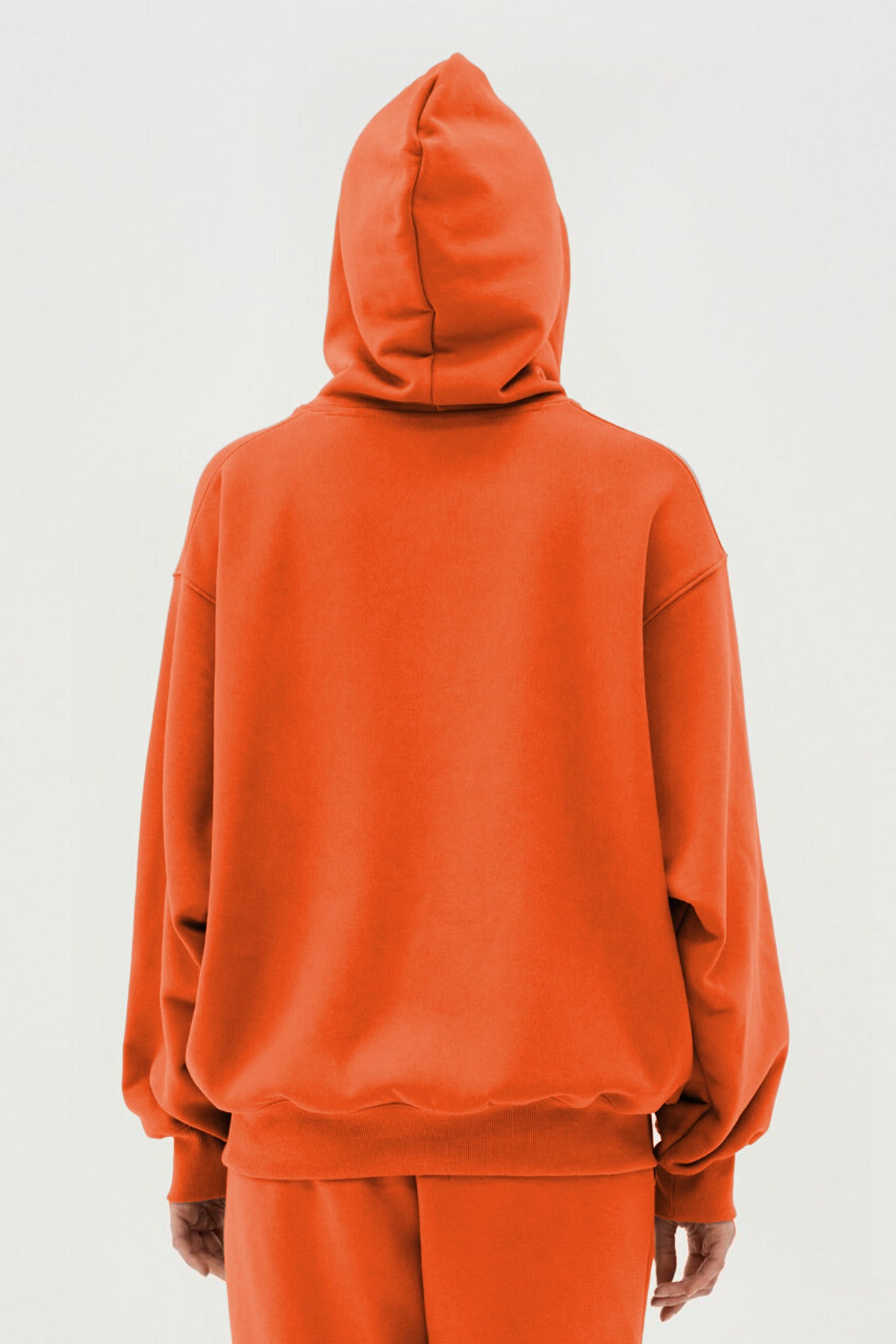 Unisex 3 İ̇pli̇k Şardonlu Oversi̇ze Çi̇ftleri̇n Kullanimina Uygun Eşofman Takimi (tekli̇) - Turuncu - 3