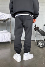 Erkek Trend Model Oversize Günlük Ve Spor Model Eşofman Takımı - Füme - 3