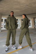 Çiftlere Özel (tekli̇) Oversize Couple Eşofman Takımı - Haki - 1