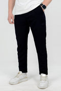 Erkek Lise Boy Spor Model Cepli Kumaş Okul Pantolonu - Siyah - 1
